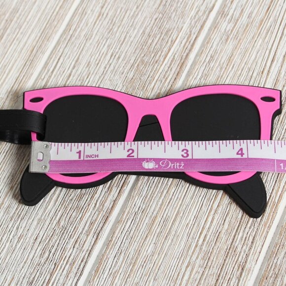 NEW Luggage Tag - Bright Pink Sunglasses! - Picture 4 of 5